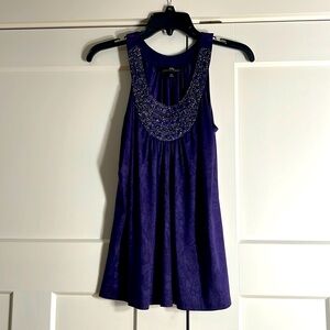 Eggplant Beaded Tank